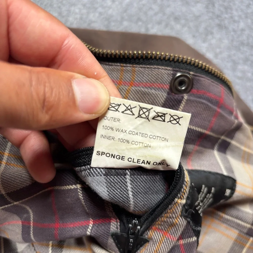Barbour Ladies Utility Waxed Cotton Jacket Brown LWX0004 Size US 12 UK 16 Fair - Picture 4 of 16
